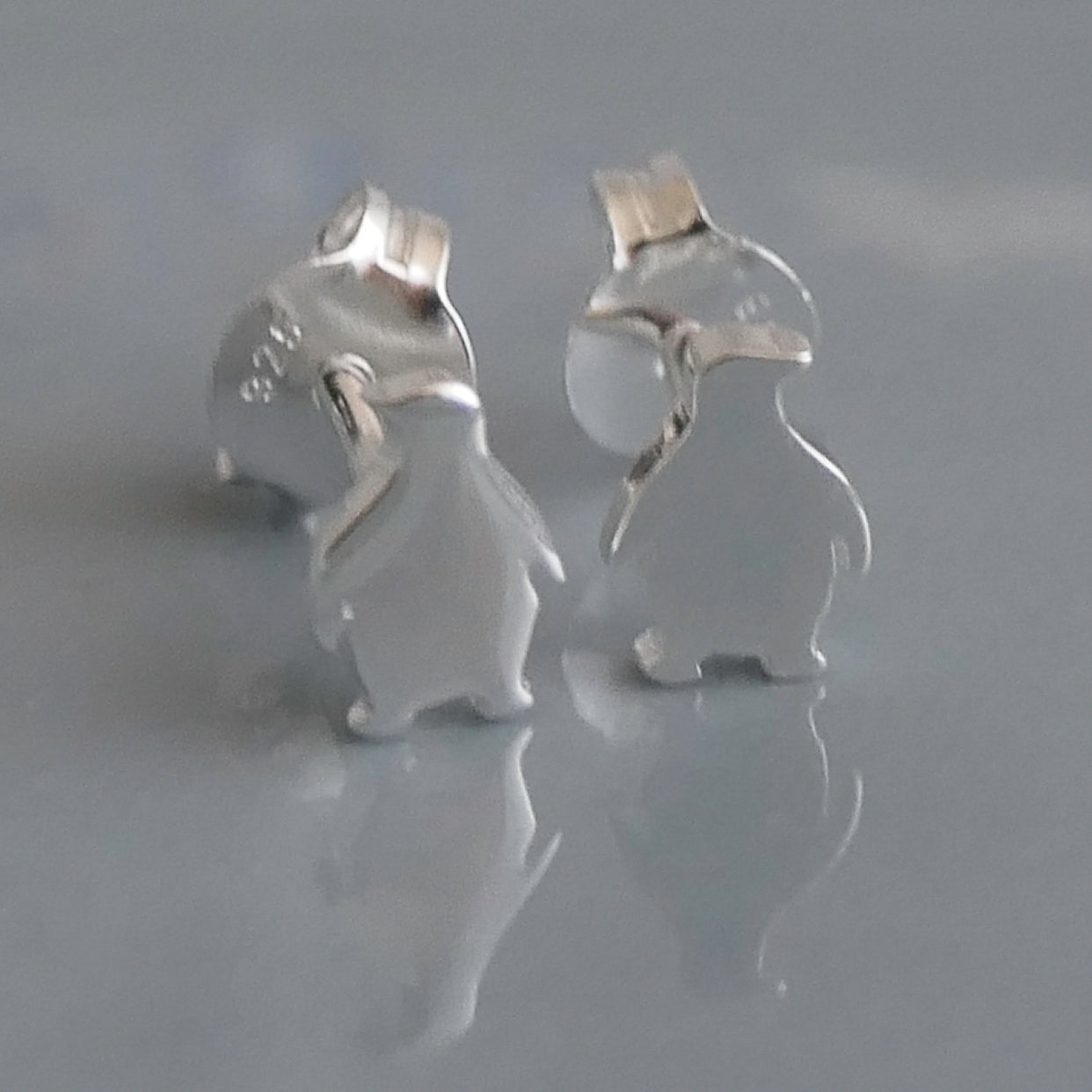 Penguin Sterling Silver Stud Earrings