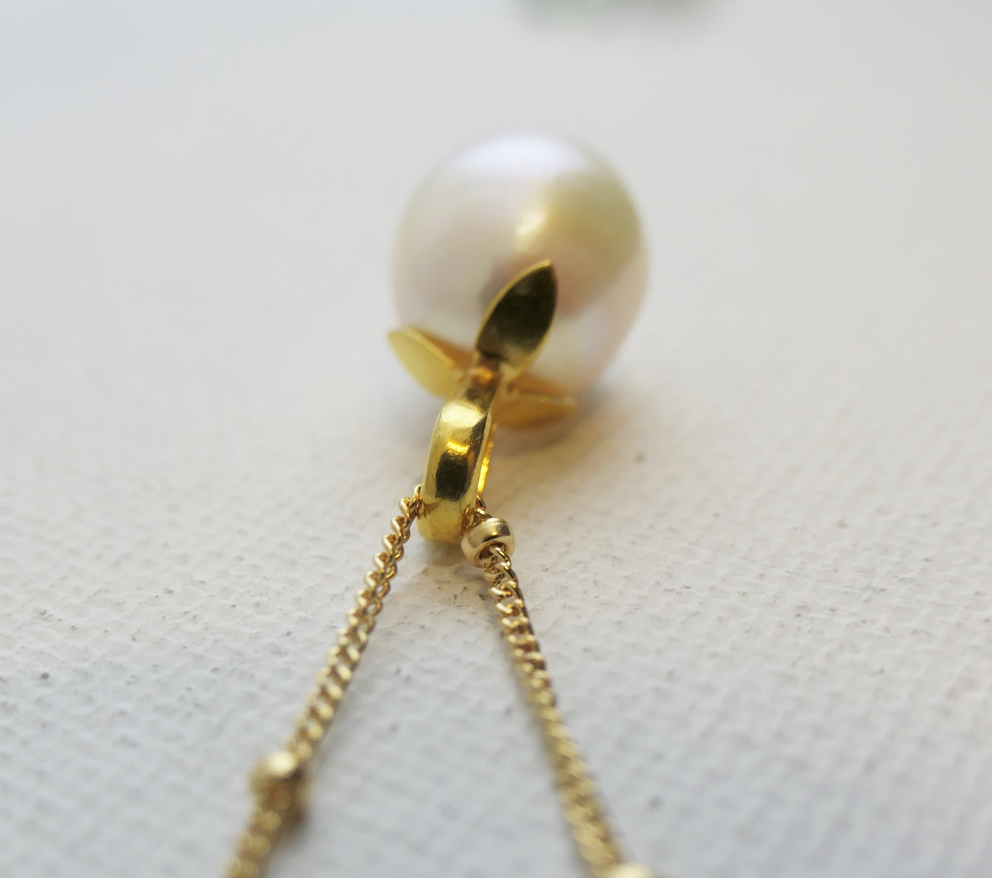 Cultured Pearl Gold Fill Necklace 18 inches