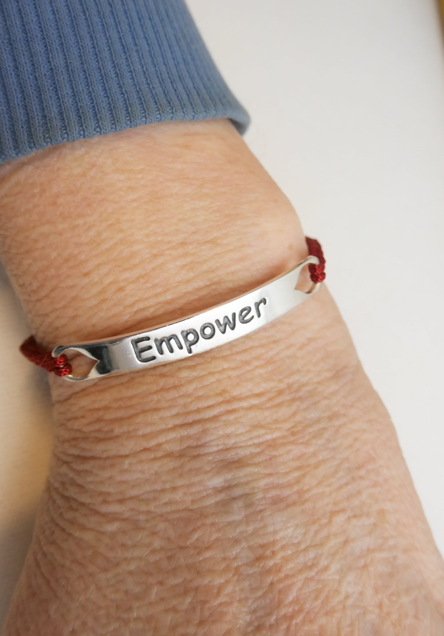 Empower Red Cord Bracelet
