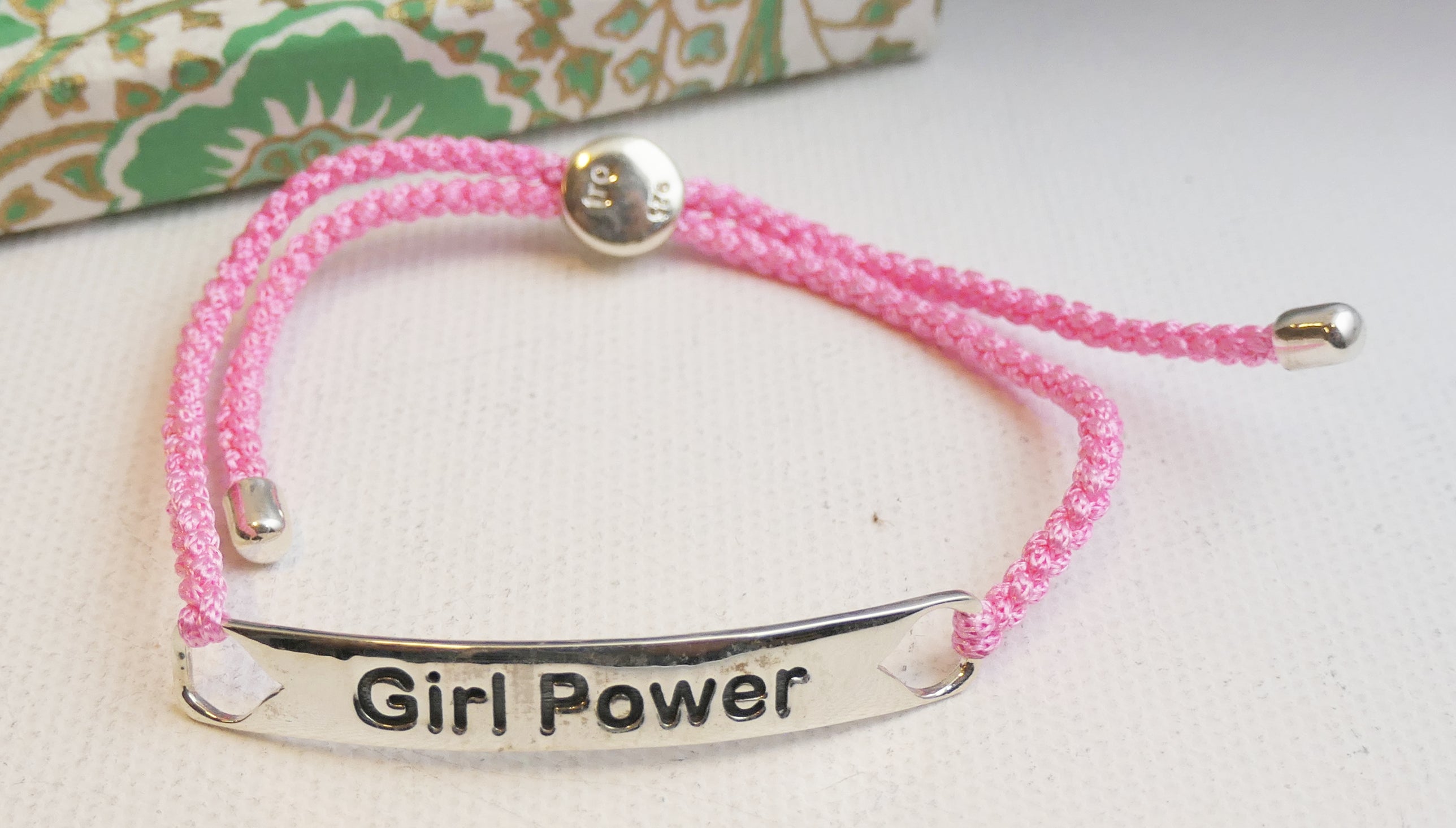 Girl Power Pink Cord Bracelet – Sophia Rose Jewellery