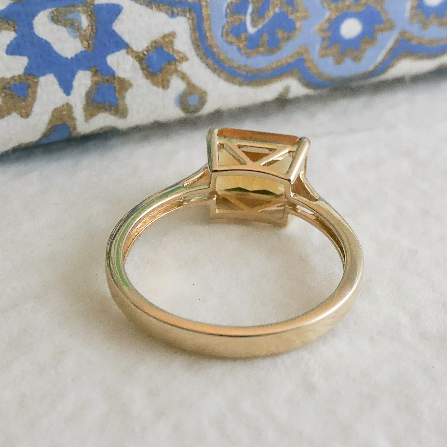 Citrine Baguette 14kt Yellow Gold Ring - Size 7