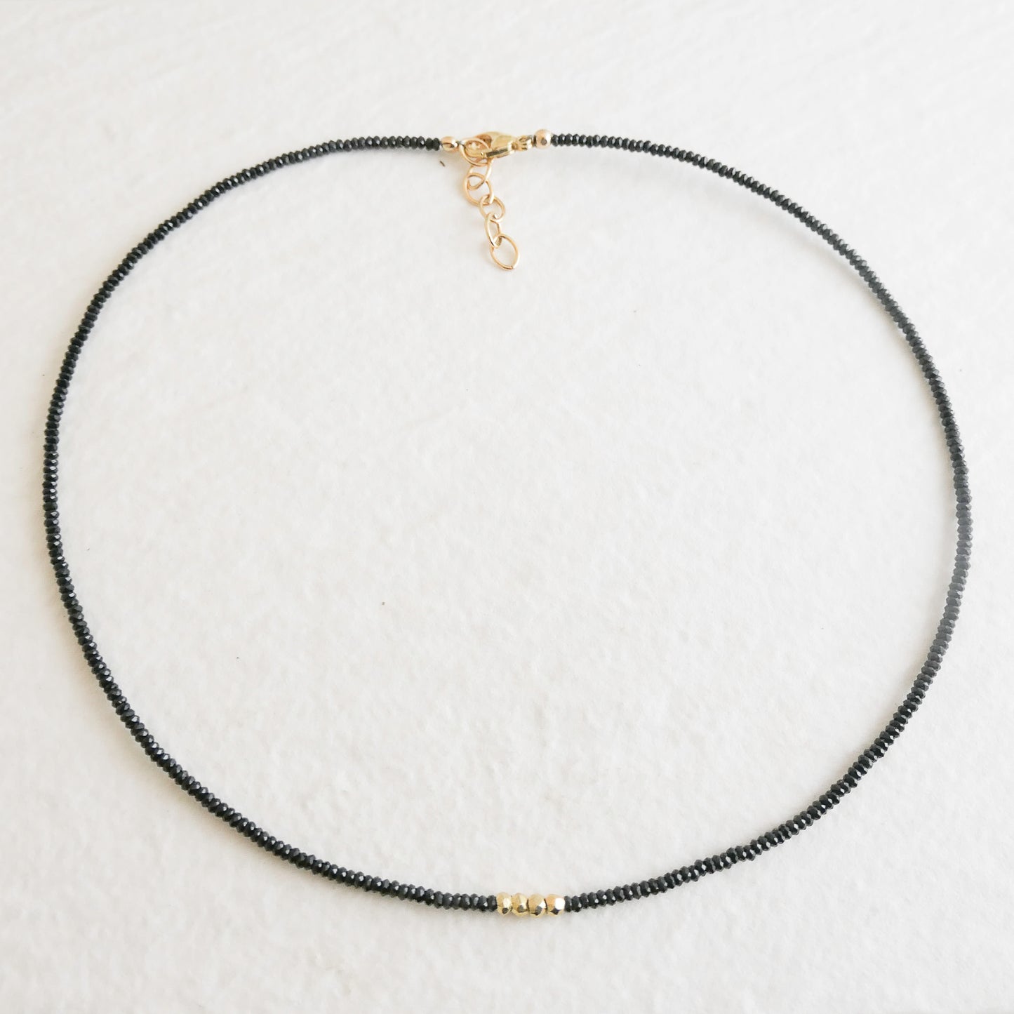 Spinel Natural Gemstone Beaded Necklace 16 inches with one inch extender