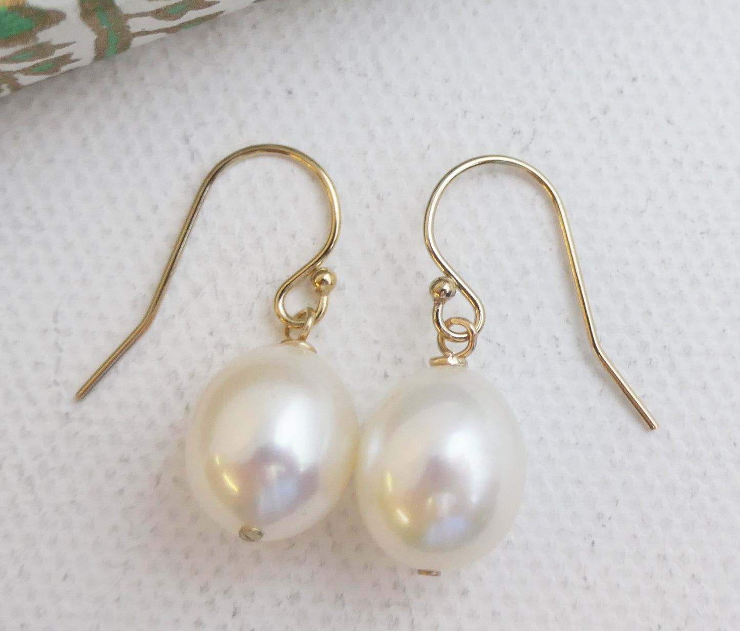 Cultured Pearl 14kt Gold Filled Drop Earrings