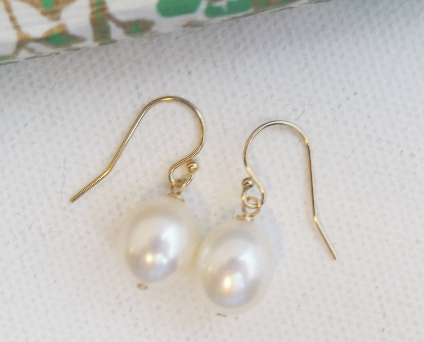 Cultured Pearl 14kt Gold Filled Drop Earrings