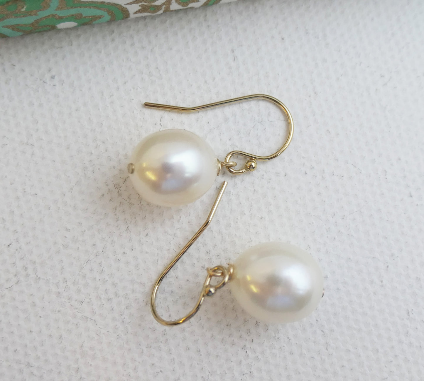 Cultured Pearl 14kt Gold Filled Drop Earrings