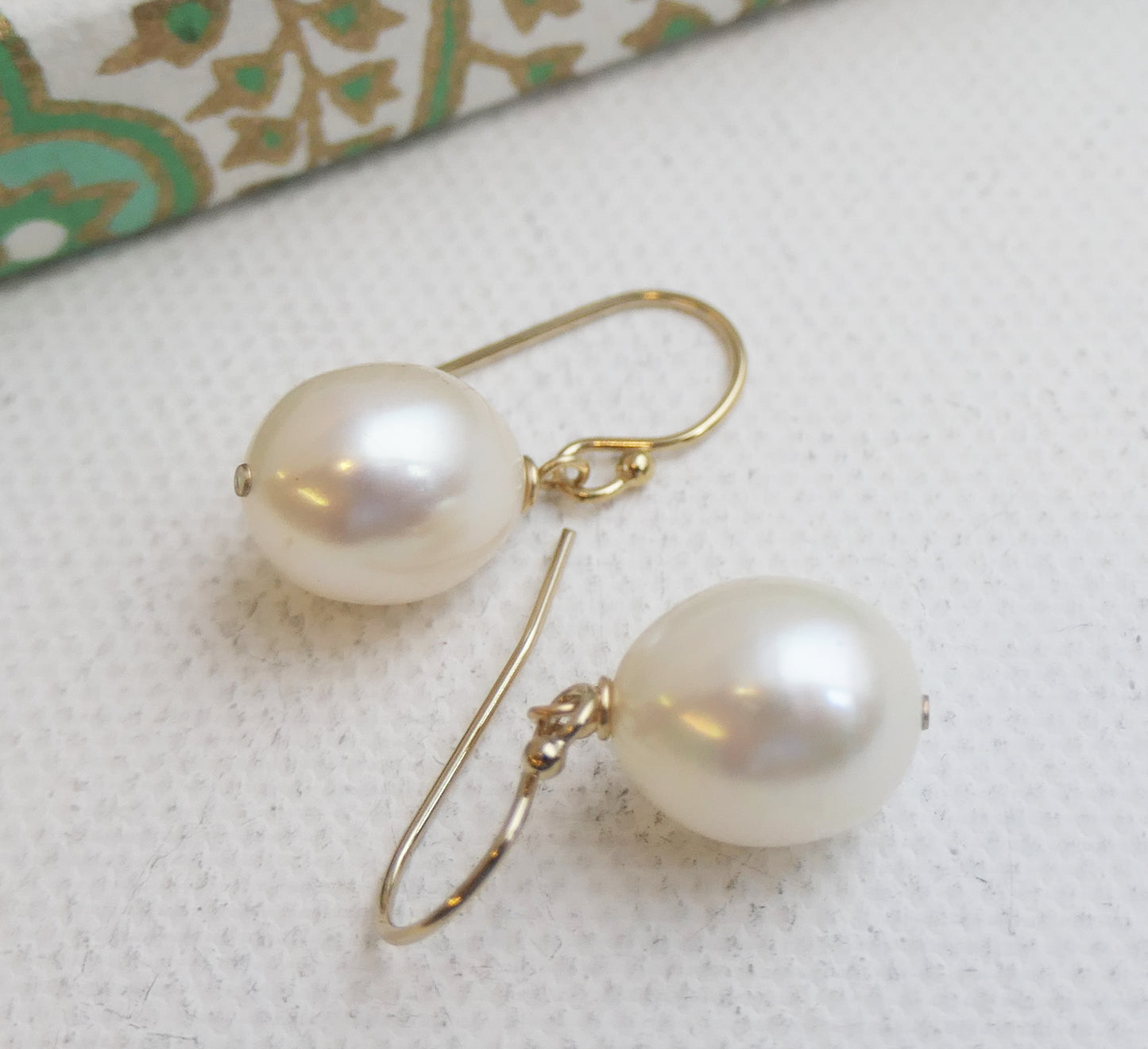 Cultured Pearl 14kt Gold Filled Drop Earrings