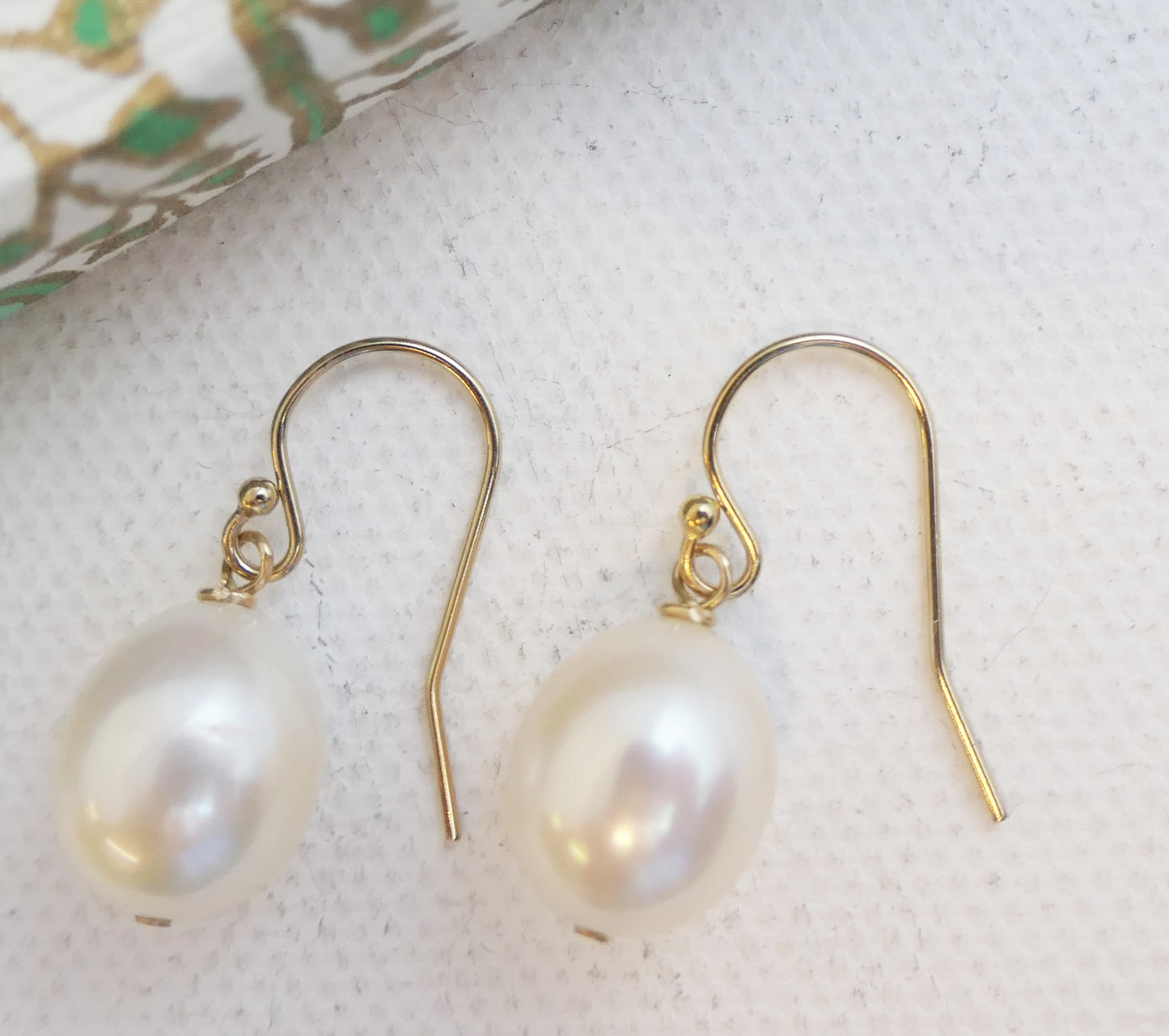 Cultured Pearl 14kt Gold Filled Drop Earrings